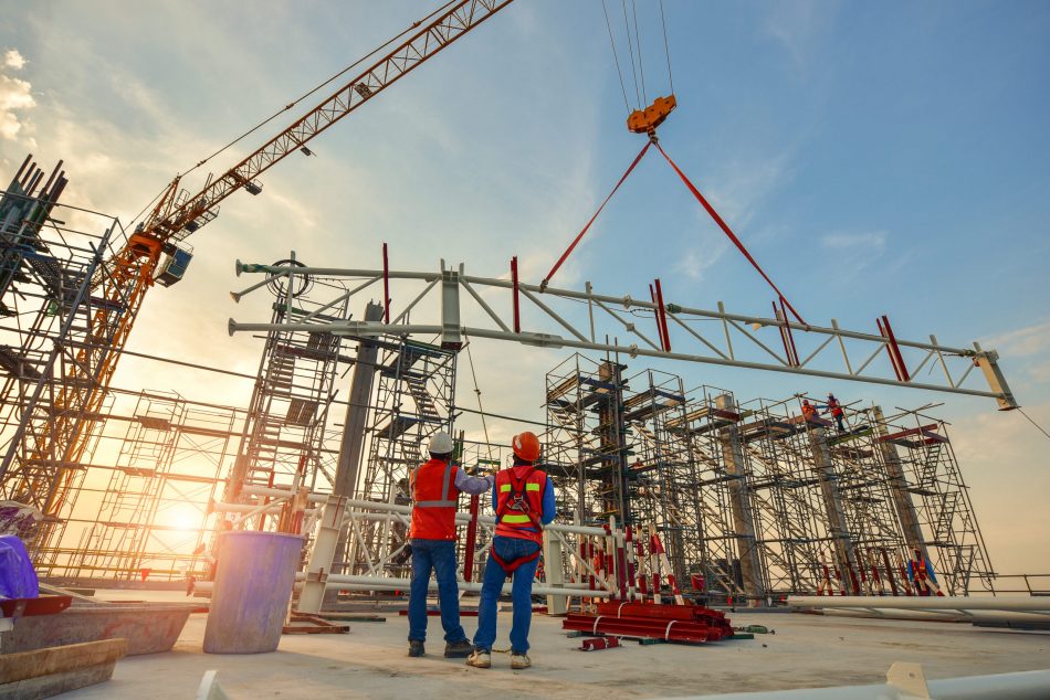 Construction,Worker,Truss,Installation